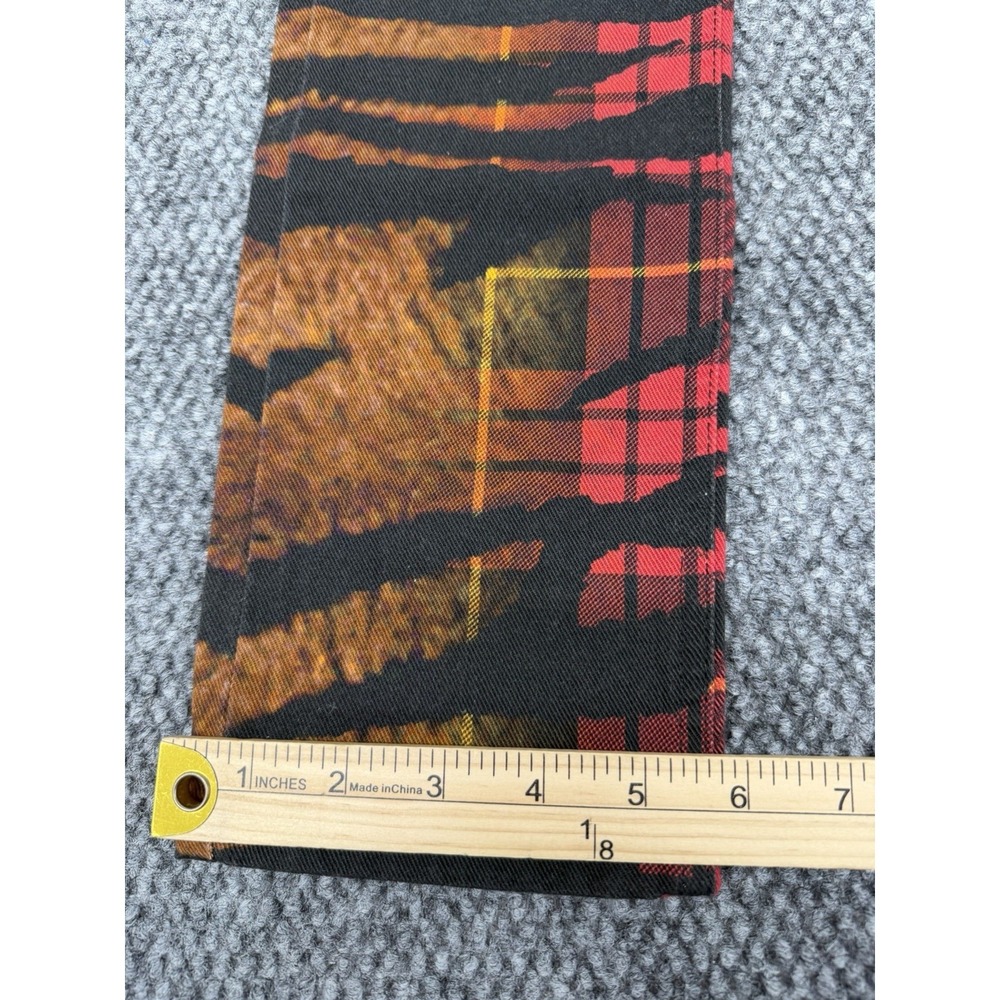 Alexander McQueen Size 26 Skinny Jeans Pants High Rise Tiger Check Tartan MCQ - Picture 16 of 16